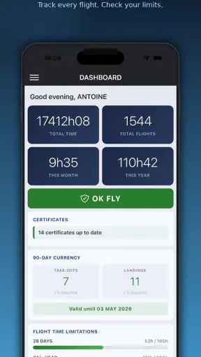 FlightLog screenshot