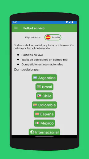 Futbol en vivo y en directo screenshot