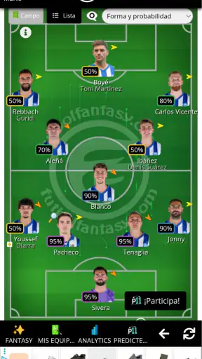 Fútbol Fantasy screenshot