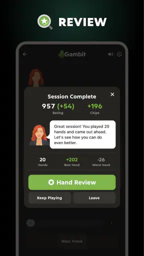 Gambit -  Play and Learn Poker screenshot
