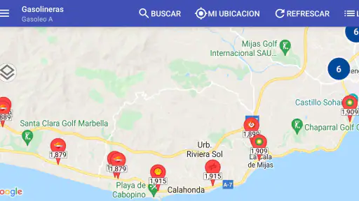 Gasolineras España screenshot