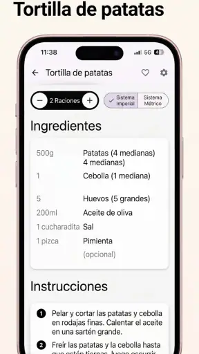 Gestor de recetas: Recipe Bro screenshot