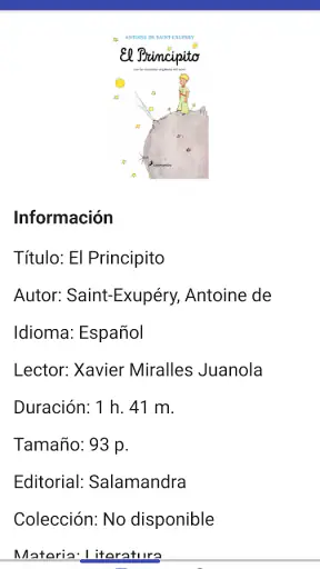 Gestor ONCE libros digitales screenshot