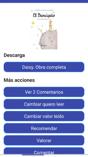 Gestor ONCE libros digitales screenshot