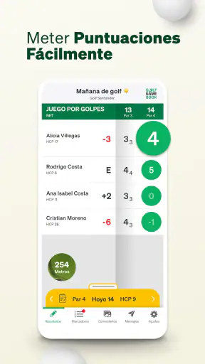 Golf GameBook Puntuación & GPS screenshot