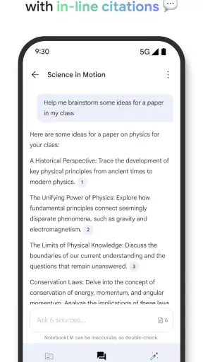 Gemini Notebook screenshot