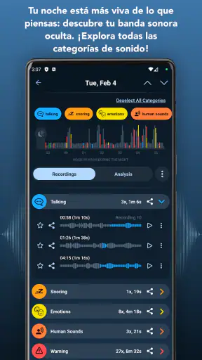 Grabador y Rastreador de Sueño screenshot