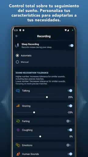 Grabador y Rastreador de Sueño screenshot