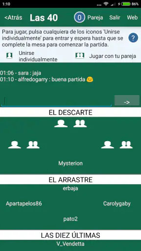 Guiñote screenshot