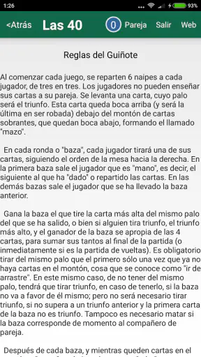 Guiñote screenshot