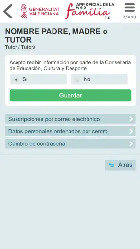 GVA Web Família 2.0 screenshot