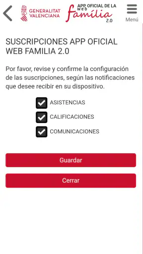 GVA Web Família 2.0 screenshot