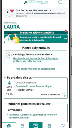 H. U. Fundación Jimenez Díaz screenshot