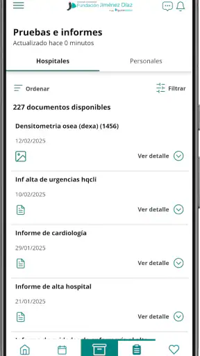 H. U. Fundación Jimenez Díaz screenshot
