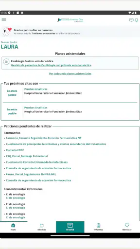H. U. Fundación Jimenez Díaz screenshot