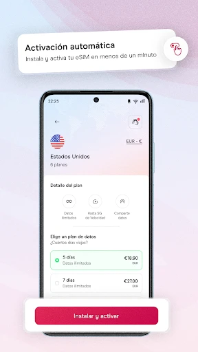 Holafly eSIM: datos ilimitados screenshot