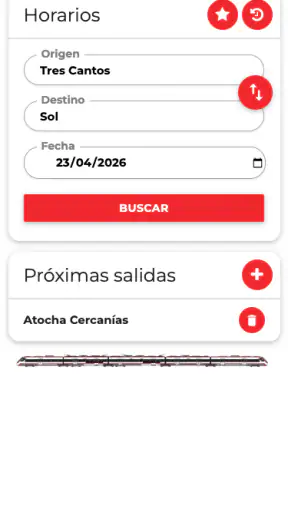 Horarios Tren, Metro y Tranvía screenshot