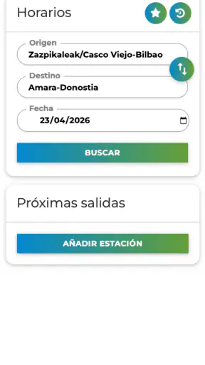 Horarios Tren, Metro y Tranvía screenshot