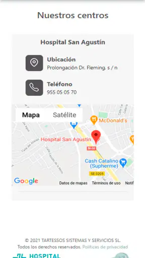 Hospital San Agustín screenshot