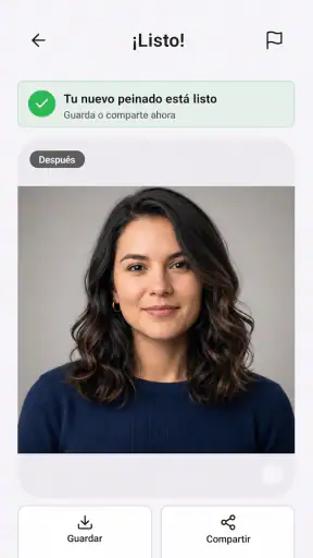 IA Color de Pelo y Peinados screenshot