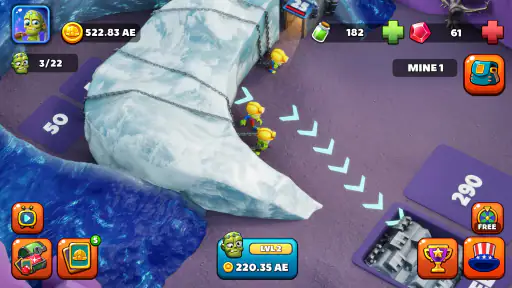 Idle Zombie Miner: Tycoon Oro screenshot