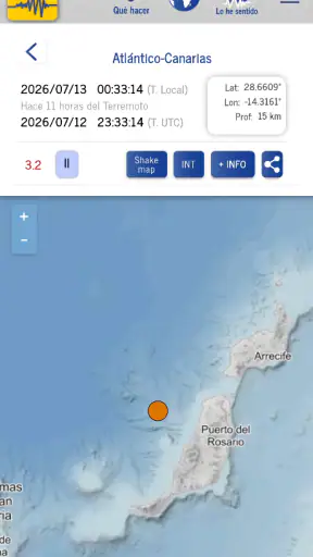 IGN Terremotos screenshot