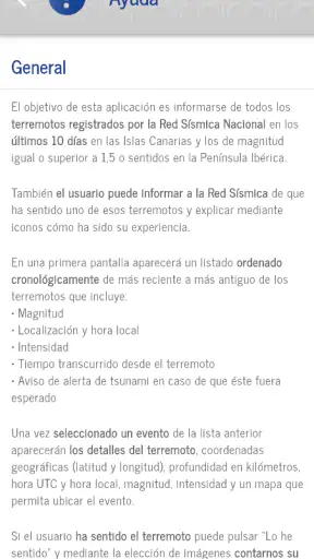 IGN Terremotos screenshot