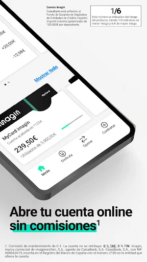 imagin: Más que un banco móvil screenshot