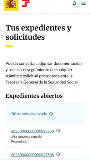 Importass Seguridad Social screenshot
