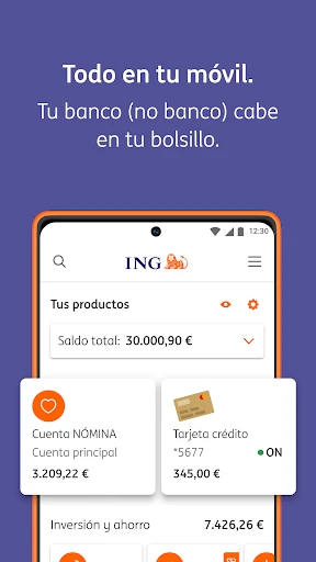 ING - Banca Móvil y Finanzas screenshot