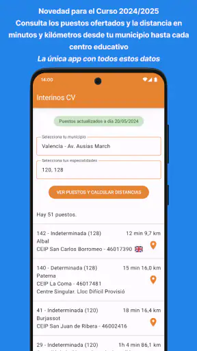 Interinos CV. Bolsas Educación screenshot