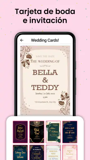 Invitación Tarjeta Creadora screenshot
