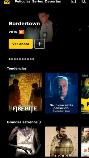 Jazztel TV screenshot