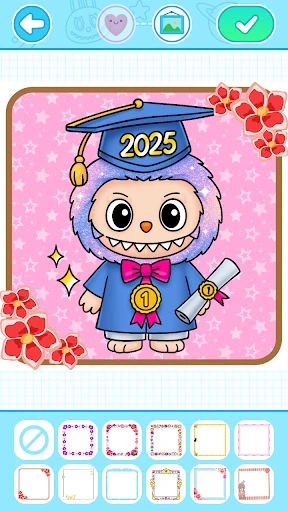 Juego de colorear labubu screenshot