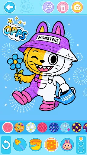 Juego de colorear labubu screenshot