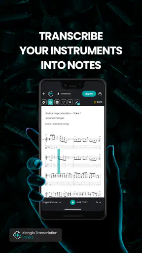 Klangio Transcription Studio screenshot