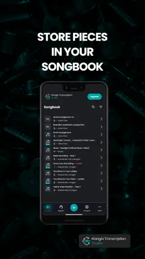 Klangio Transcription Studio screenshot
