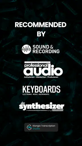 Klangio Transcription Studio screenshot