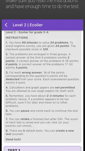 kMath - IKMC Kangaroo Math screenshot