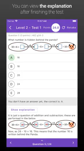 kMath - IKMC Kangaroo Math screenshot