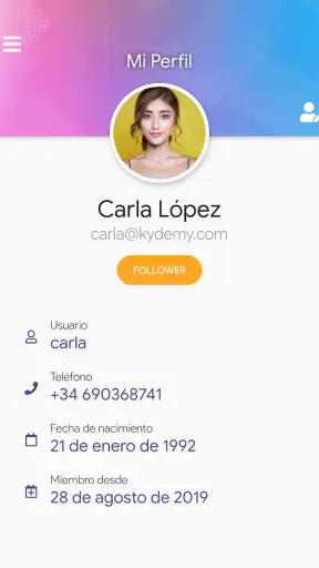 Kydemy: Alumnos y Academias screenshot