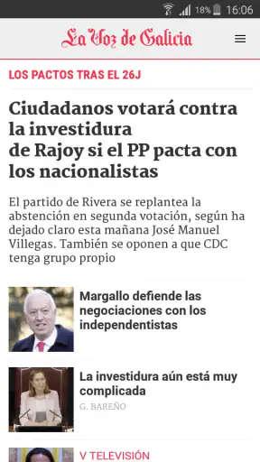 La Voz de Galicia screenshot