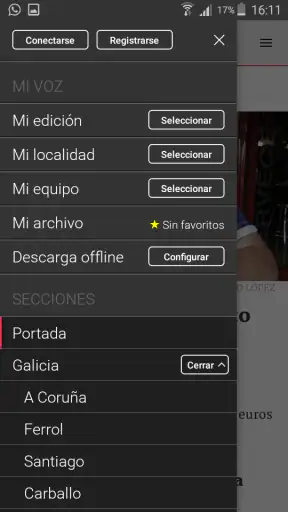 La Voz de Galicia screenshot