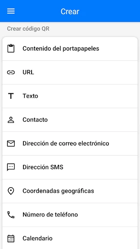 Lector de código QR screenshot