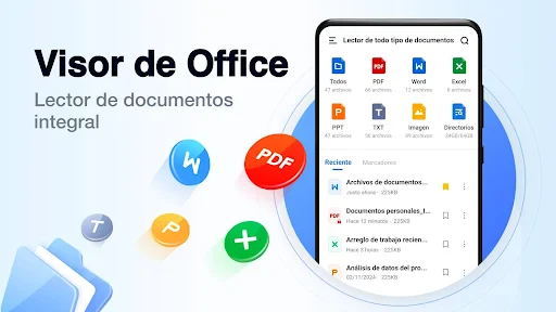 Lector de documentos: PDF,Word screenshot