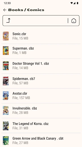 Lector de libros (cbz/cbr) screenshot