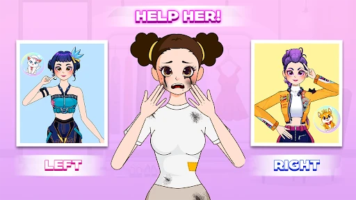 Left or Right: Star Girl Style screenshot