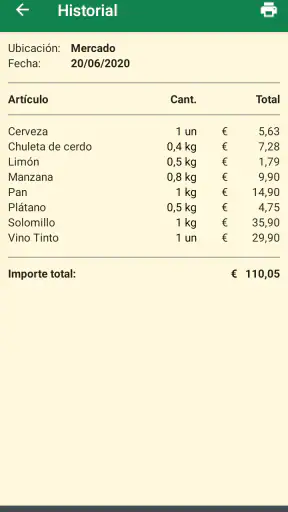 Lista de la compra - SoftList screenshot