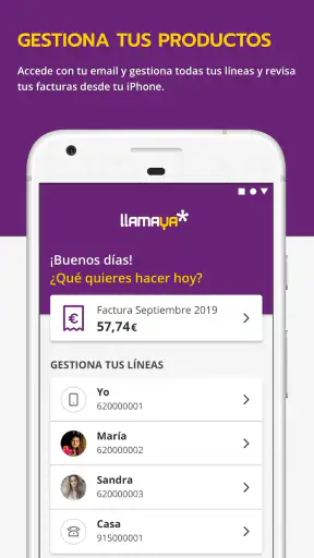Llamaya - Área de cliente screenshot