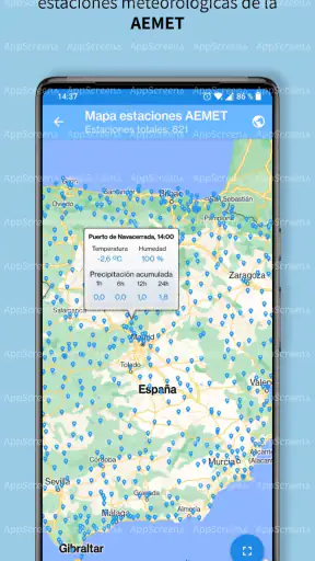Lluvia España (AEMET) screenshot